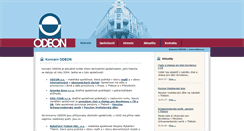 Desktop Screenshot of odeon.cz